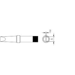 Foto van Weller 4pta6-1 soldeerpunt platte vorm grootte soldeerpunt 1.6 mm inhoud: 1 stuk(s)