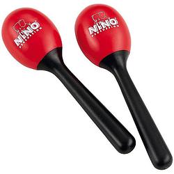 Foto van Nino percussion nino569r kunststof maracas rood