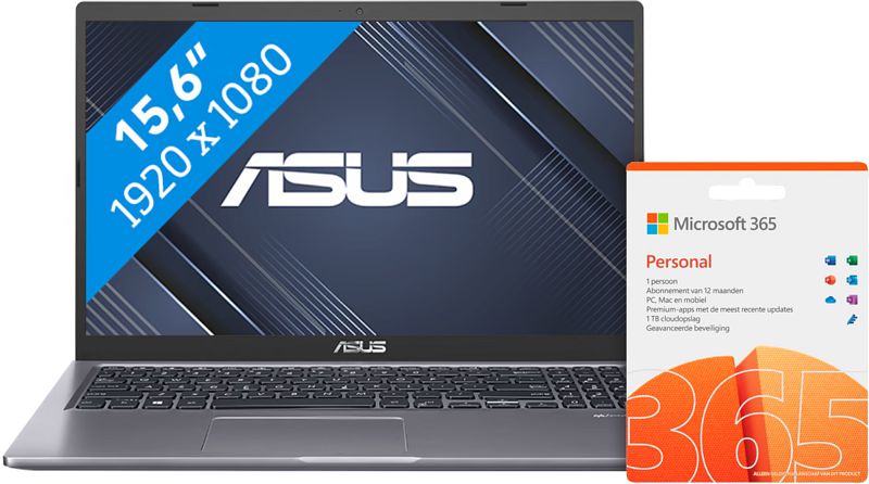 Foto van Asus x515ea-ej3288w + microsoft office 365 personal