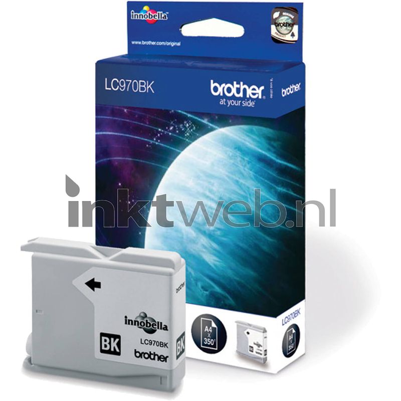 Foto van Brother lc-970bk inkt zwart