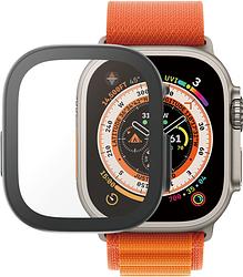 Foto van Panzerglass full body anti-bacterial apple watch ultra 49 mm screenprotector glas zwart