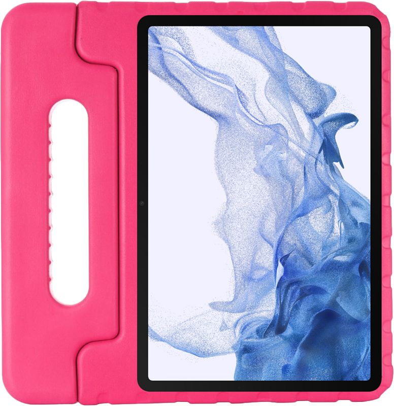 Foto van Just in case classic samsung galaxy tab s8 plus / s7 plus kids cover roze