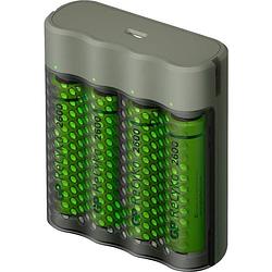 Foto van Gp batterijlader m451 + 4 aa-batterijen