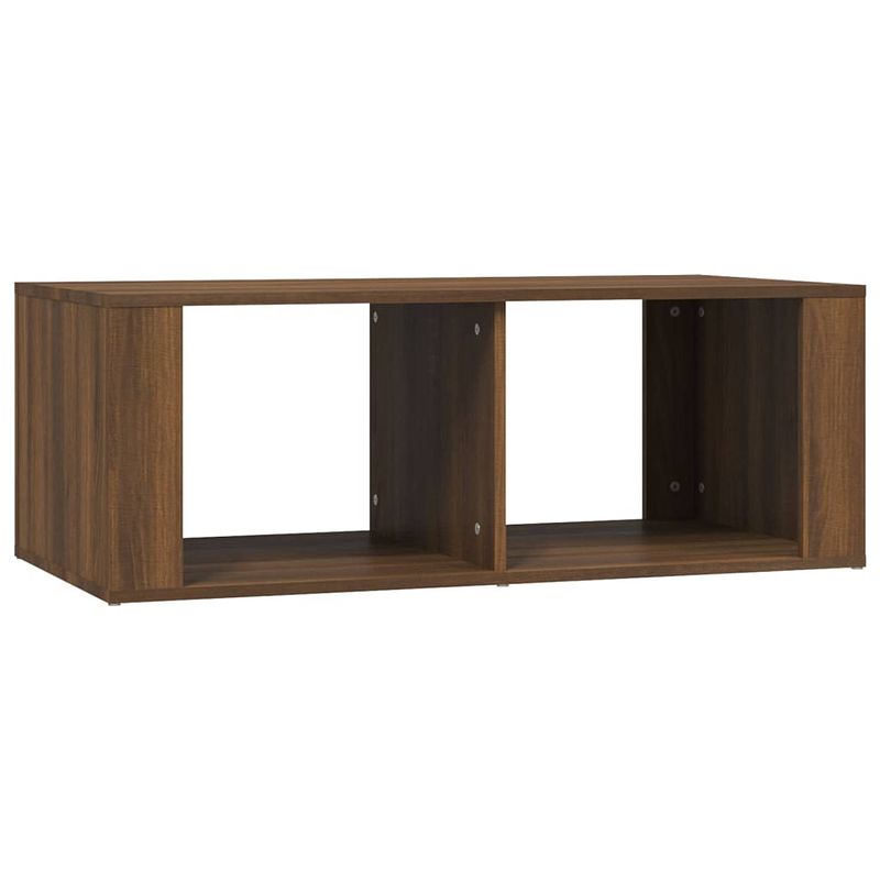 Foto van The living store salontafel - modern - meubel - 100 x 50 x 36 cm - bruineiken hout