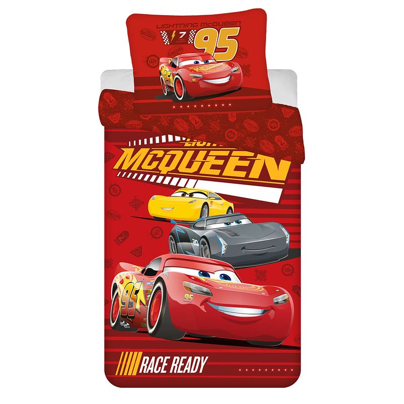 Foto van Disney cars dekbedovertrek race ready - eenpersoons - 140 x 200 cm - polyester