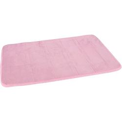 Foto van Roze sneldrogende badmat 40 x 60 cm rechthoekig - badmatjes