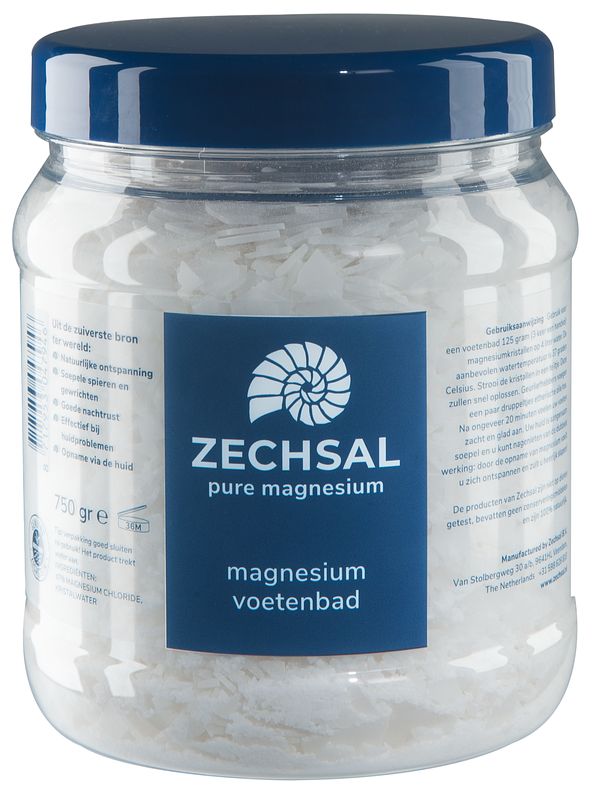 Foto van Zechsal magnesium voetenbad 750gr