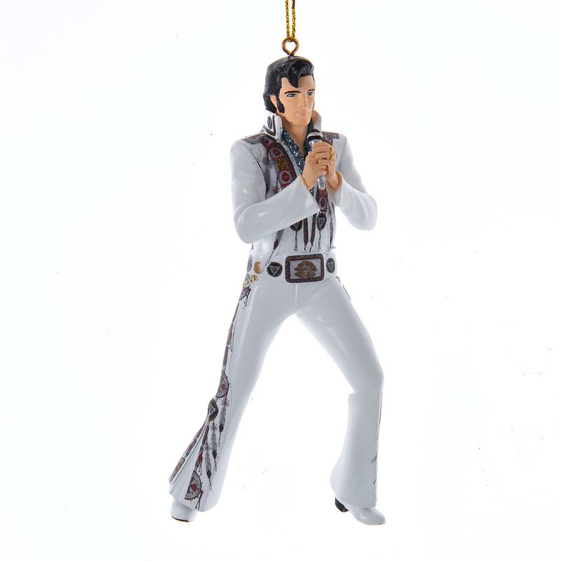 Foto van Kurt s. adler - ornament plastic elvis in jumpsuit l12.5cm