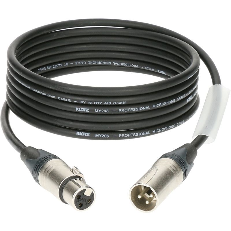 Foto van Klotz 3xm1s1n005 m1 microfoonkabel neutrik nikkel 3p xlr 0.5m