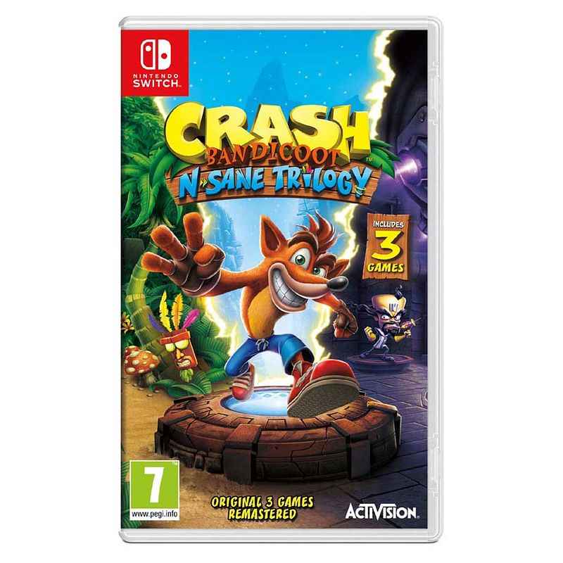 Foto van Nintendo switch crash bandicoot n sane trilogy