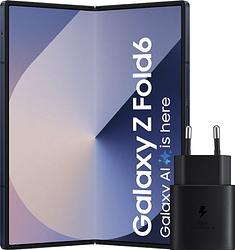 Foto van Samsung galaxy z fold 6 512gb blauw 5g + samsung oplader 25w zwart