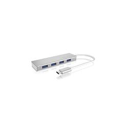 Foto van Icy box ib-hub1425-c3 usb-c® (usb 3.2 gen 2) multiport hub 4 poorten zilver