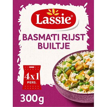 Foto van Lassie basmatirijst duurzaam builtje 4 x 75g bij jumbo