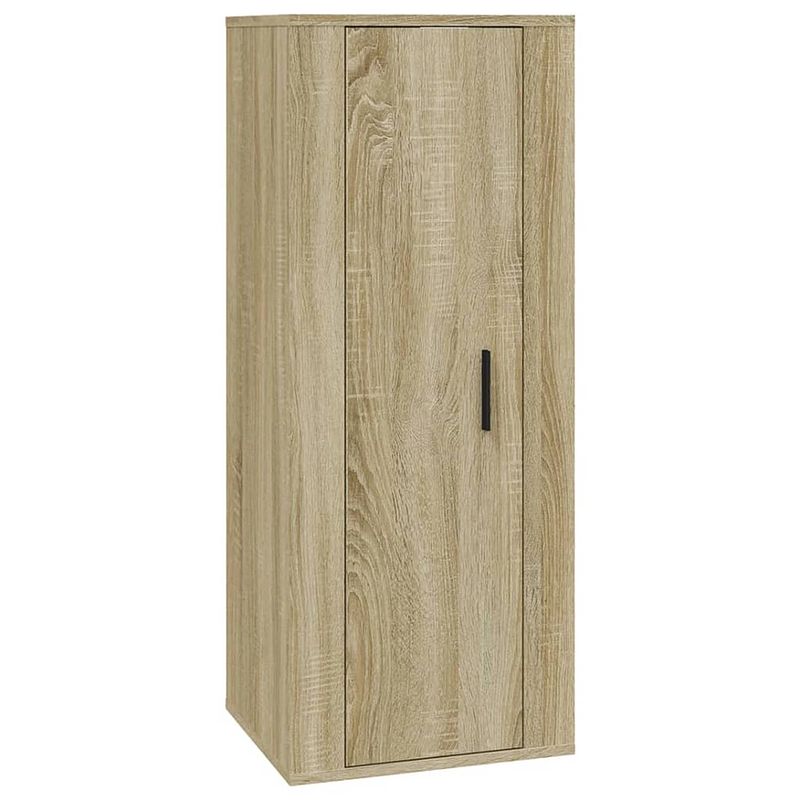 Foto van The living store wandmeubel - tv-kast - sonoma eiken - 40x34.5x100 cm