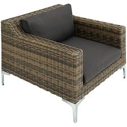 Foto van Tectake® - modulaire wicker set villanova natuur fauteuil - 404418