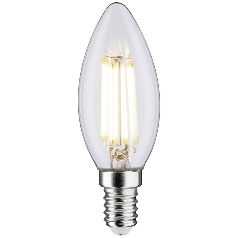 Foto van Paulmann 29075 led-lamp energielabel d (a - g) e14 kaars 5.9 w warmwit (ø x h) 35 mm x 97 mm 1 stuk(s)