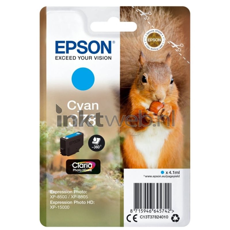 Foto van Epson 378 cyaan cartridge