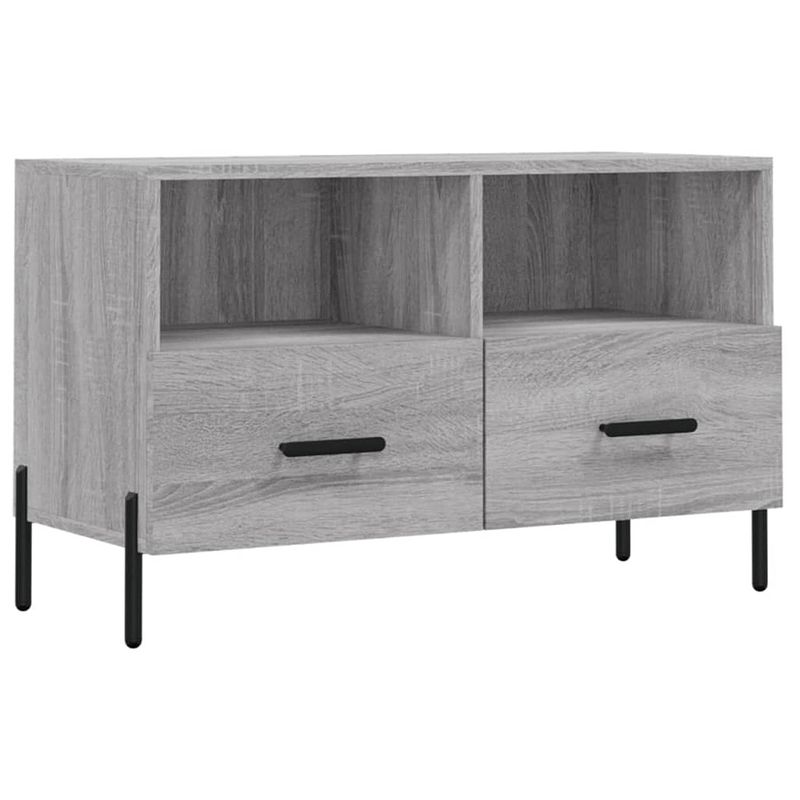 Foto van Vidaxl tv-meubel 80x36x50 cm bewerkt hout grijs sonoma eikenkleurig