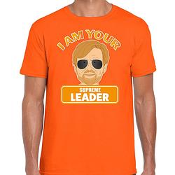 Foto van Oranje koningsdag t-shirt - i am your leader - willem xl - feestshirts