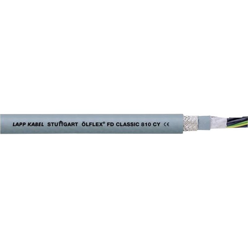 Foto van Lapp 26249-100 geleiderkettingkabel ölflex® fd classic 810 cy 2 x 1.50 mm² grijs 100 m