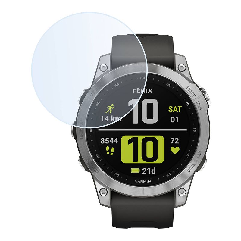 Foto van Basey garmin fenix 7 screenprotector tempered glass beschermglas - garmin fenix 7 screen protector