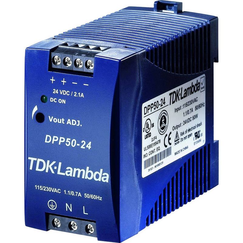 Foto van Tdk-lambda dpp50-24 din-rail netvoeding 24 v/dc 2.1 a 50 w 1 x