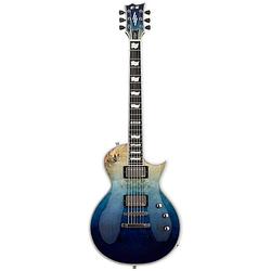 Foto van Esp e-ii eclipse blue natural fade buckeye burl met koffer