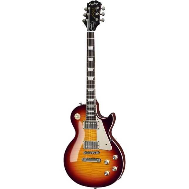 Foto van Epiphone les paul standard 60s figured fireball elektrische gitaar met premium gigbag