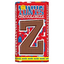 Foto van Tony'ss chocolonely chocoladeletterreep melk z 180g bij jumbo