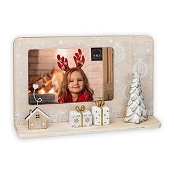 Foto van Haes deco - fotolijst kerst met kerstboom en cadeau'ss voor foto 10 x 15 - hls7746