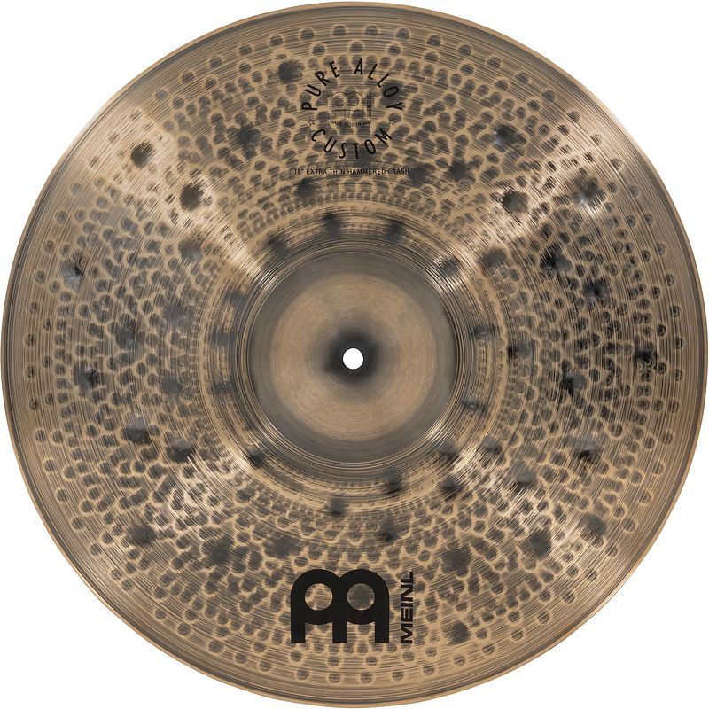 Foto van Meinl pac18ethc pure alloy custom 18 inch extra thin hammered crash