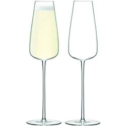 Foto van L.s.a. champagneglazen 330 ml glas transparant 2 stuks