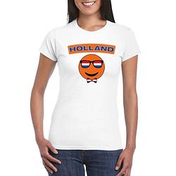 Foto van Holland coole smiley t-shirt wit dames s