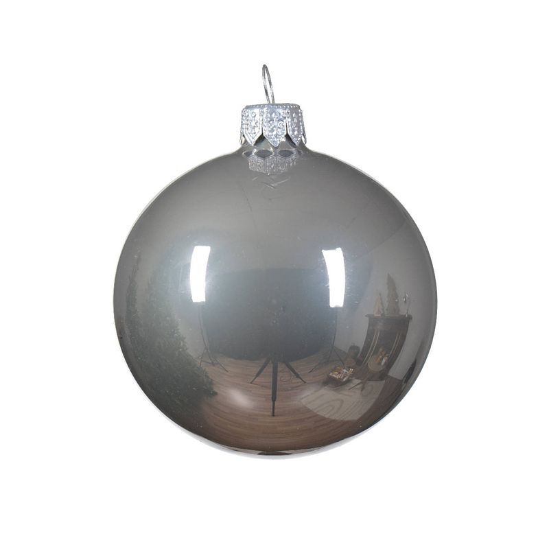 Foto van Decoris - kerstballen glas d6 cm mgrs 6st i kerst