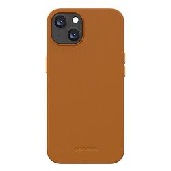 Foto van Accezz leather backcover met magsafe iphone 13 mini telefoonhoesje bruin