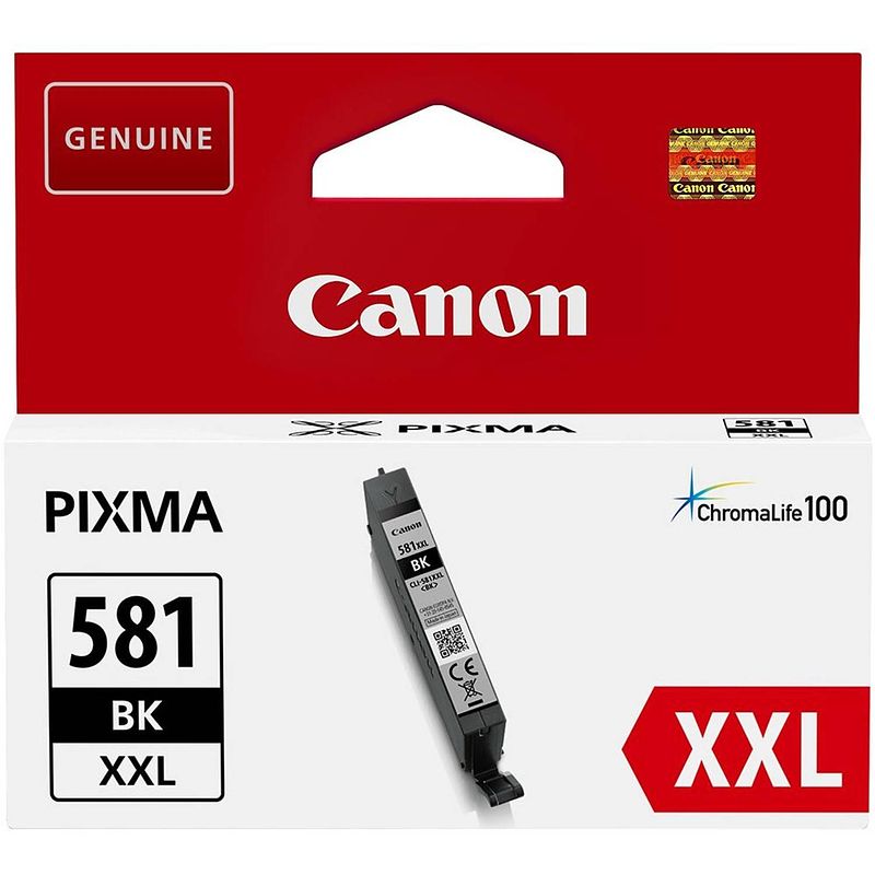 Foto van Canon cartridge cli-581 bk xxl zwart