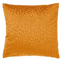 Foto van Dutch decor chessy - sierkussen met dierenprint 45x45 cm golden glow - geel - geel