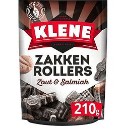 Foto van Klene zakkenrollers zoute drop zak 210 gram bij jumbo