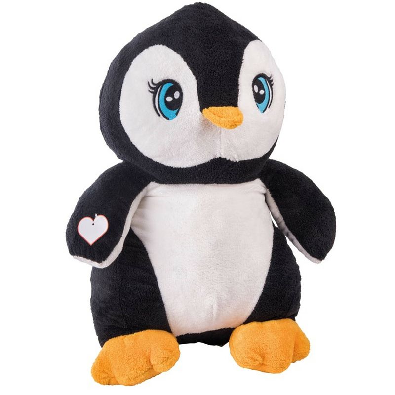 Foto van Speelgoed knuffel pinguin van zachte pluche - groot formaat - 60 cm - knuffeldier