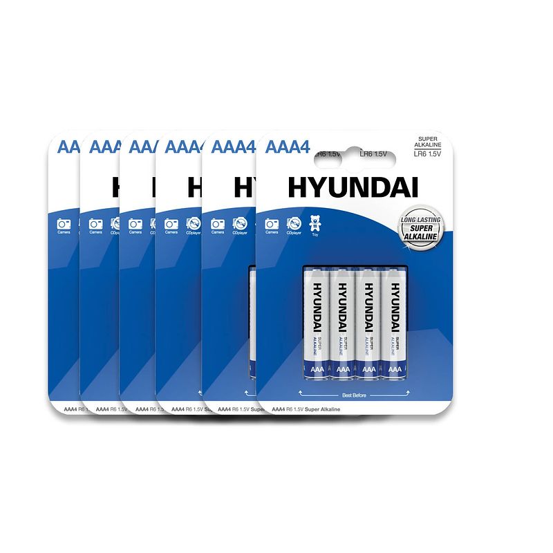 Foto van Hyundai - super alkaline aaa batterijen - 60 stuks