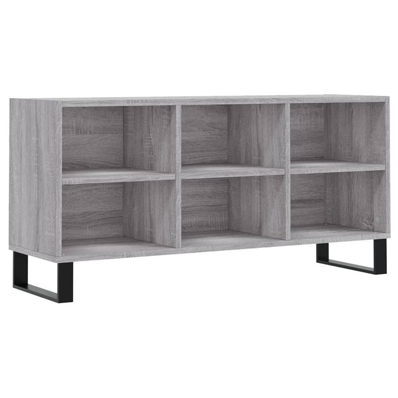 Foto van Vidaxl tv-meubel 103,5x30x50 cm bewerkt hout grijs sonoma eikenkleurig