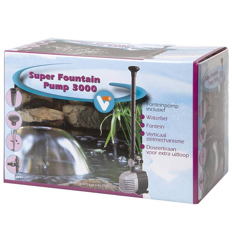 Foto van Vijvertechniek - super fountain pump 3000