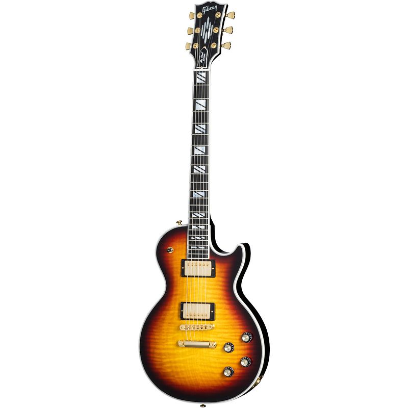 Foto van Gibson les paul supreme fireburst elektrische gitaar met hardshell case