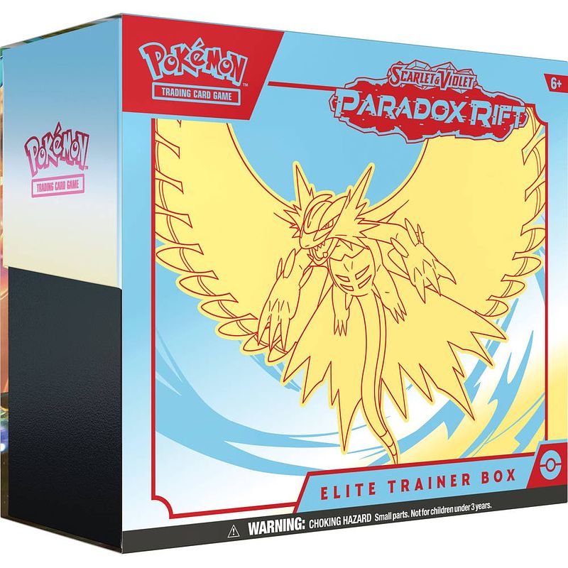 Foto van Pokémon tcg scarlet & violet paradox rift elite trainer box roaring moon