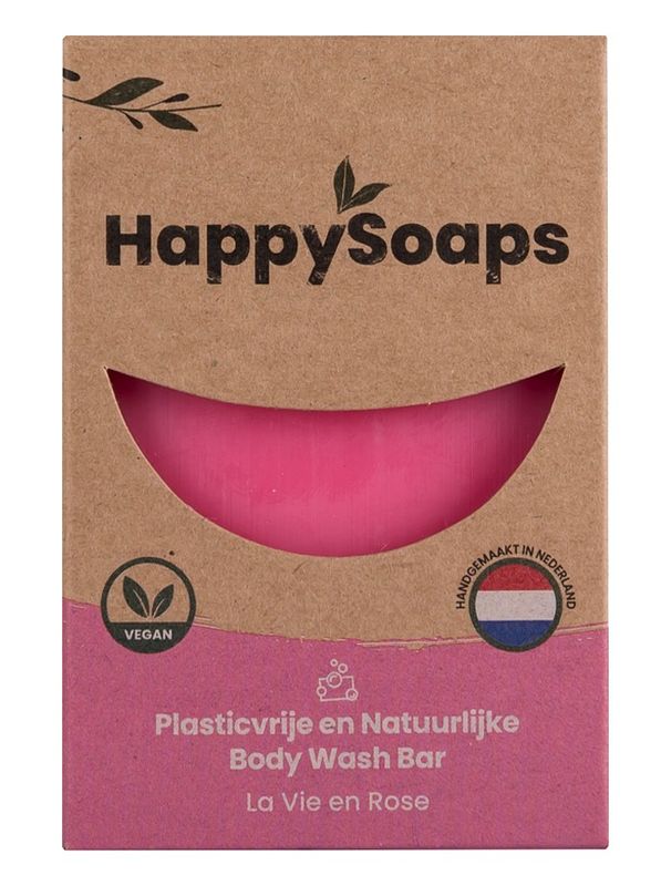 Foto van Happysoaps rose body wash bar