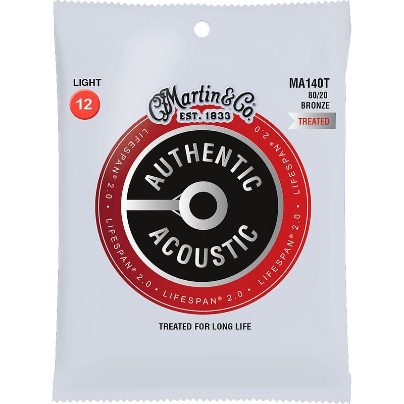 Foto van Martin strings ma140t authentic lifespan 2.0 80/20 bronze