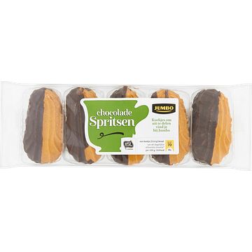 Foto van Jumbo spritsen met chocolade 200g