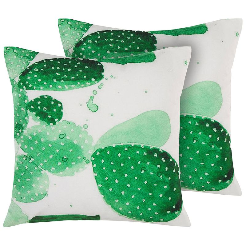 Foto van Beliani ostina - tuinkussen set van 2-groen-polyester