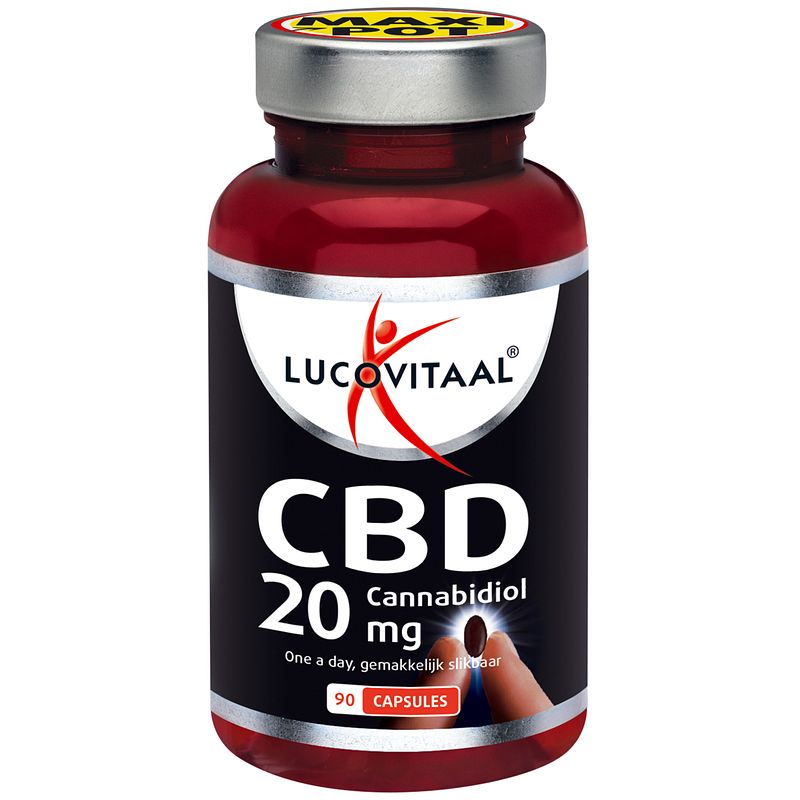 Foto van Lucovitaal cbd cannabidiol 20mg capsules