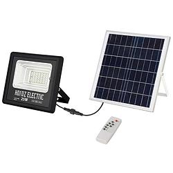 Foto van Led floodlight op zonne-energie - led schijnwerper - led solar tuinverlichting wandlamp - togre - 25w - helder/koud wit